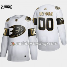 Anaheim Ducks Custom Adidas 2019-2020 Golden Edition Weiß Trikot Authentic - Kinder